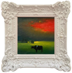 Cow and red cloud