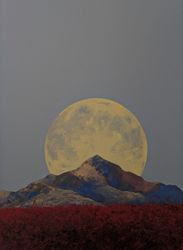 Луна над красным полем