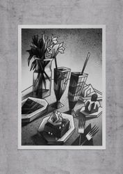 №385 — Натюрморт с десертами