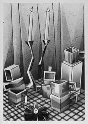 №437 — Натюрморт со свечами