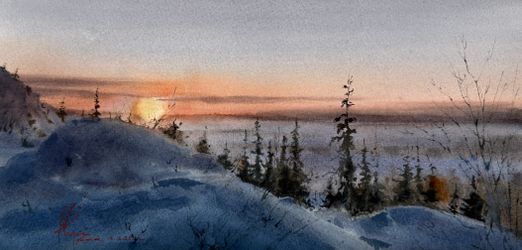 Зима в Хибинах