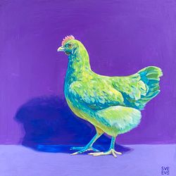 Зеленый на фиолетовом