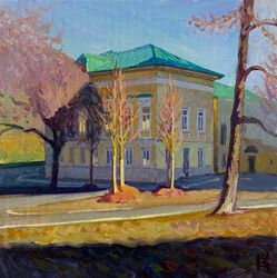 Яузская улица. Весна. Усадьба Е.Н. Демидова-Рахмановых