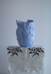 Ваза голубая