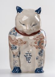 Кот Японский дракон с жемчужиной, серия №16