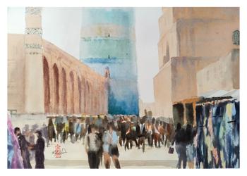 Площадь с видом на Кальта-Минор. Хива