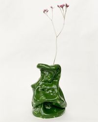 green crumpled vase/object 51.