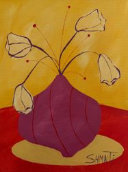 Ваза с Желтыми Тюльпанами