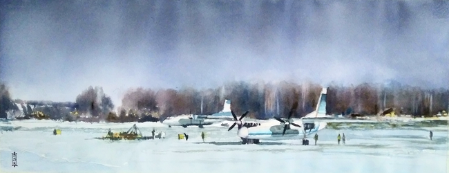 Ан-24. Крылья северного неба (авторский принт)