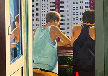 Пацаны на балконе