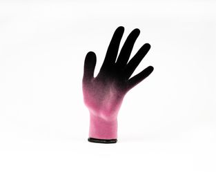 Рука художницы (черно-розовая, левая)
