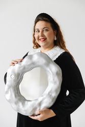 Настенное зеркало "Каменный взгляд V"