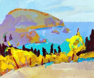 Желтые виноградники и Медведь-гора