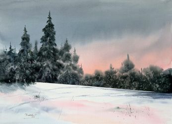 Морозный закат