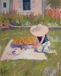 Девушка в саду