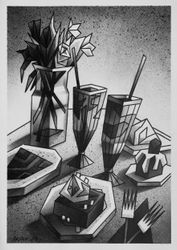 №385 — Натюрморт с десертами