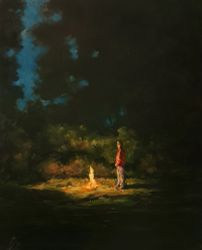 Уже слышно, как он напевает новую песню