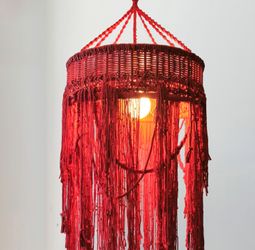 Подвесной светильник "Красный Д65"