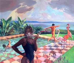 Танец с фламинго