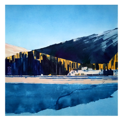 Горное озеро в Швейцарии