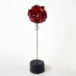 Одуванчик красный из хрусталя