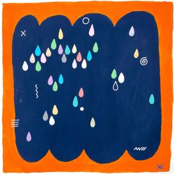 Оранжево-синее