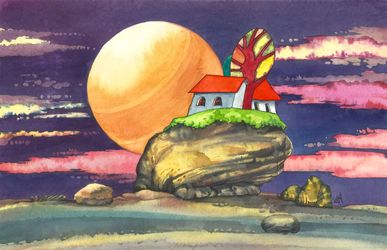 Житель на скале