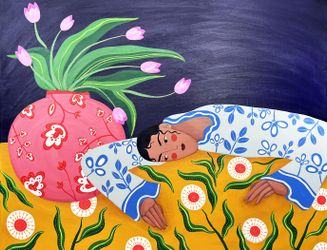 Цветочная скатерть