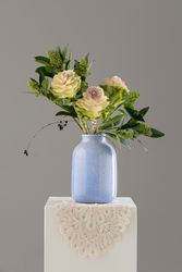 Ваза "Трехлитровая". Голубые кристаллы