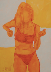 Оранжевая из серии "Танец"