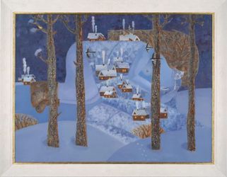 "Морозный вечер" из диптиха "Зимушка"