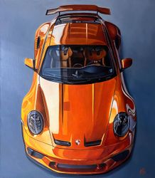 Желтый Porsche