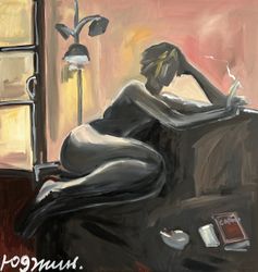 В сигаретном дыму