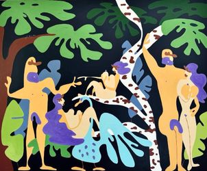 Среди берёз