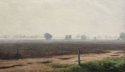 Пейзаж с туманным полем