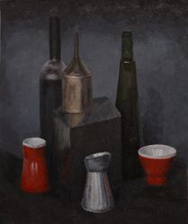 Натюрморт с сосудами, в т. ч. красными