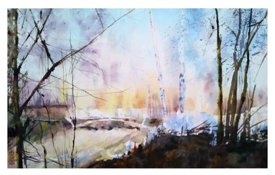 Весна в парке. Апрель