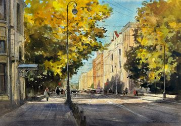 Осень на Петроградской стороне