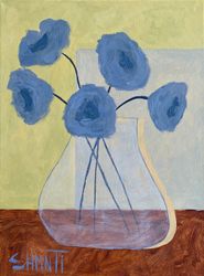 Ваза с Синими Анемонами