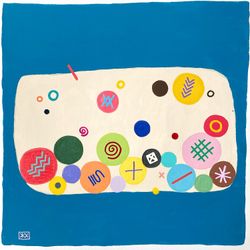 Бирюзово-бежевое