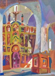 Красный алтарь Христовоздвиженского собора города Каргополя