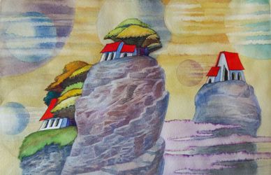 Деревенька на камнях