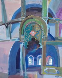 Интерьер Воскресенской церкви в Каргополе