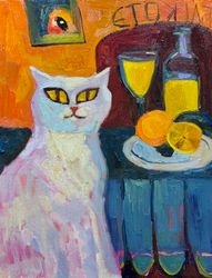 Белый кот и апельсины (Котэ)