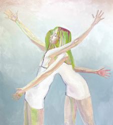 Обнимать не обнимая