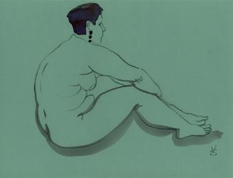 Nude life drawing 020