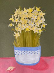 Натюрморт с белыми цветами