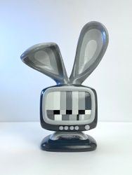 Black and White Bunny TV