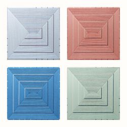 Сет из четырех декоративных текстильных панно