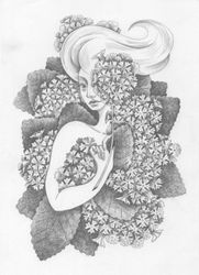 Девушка в цветах